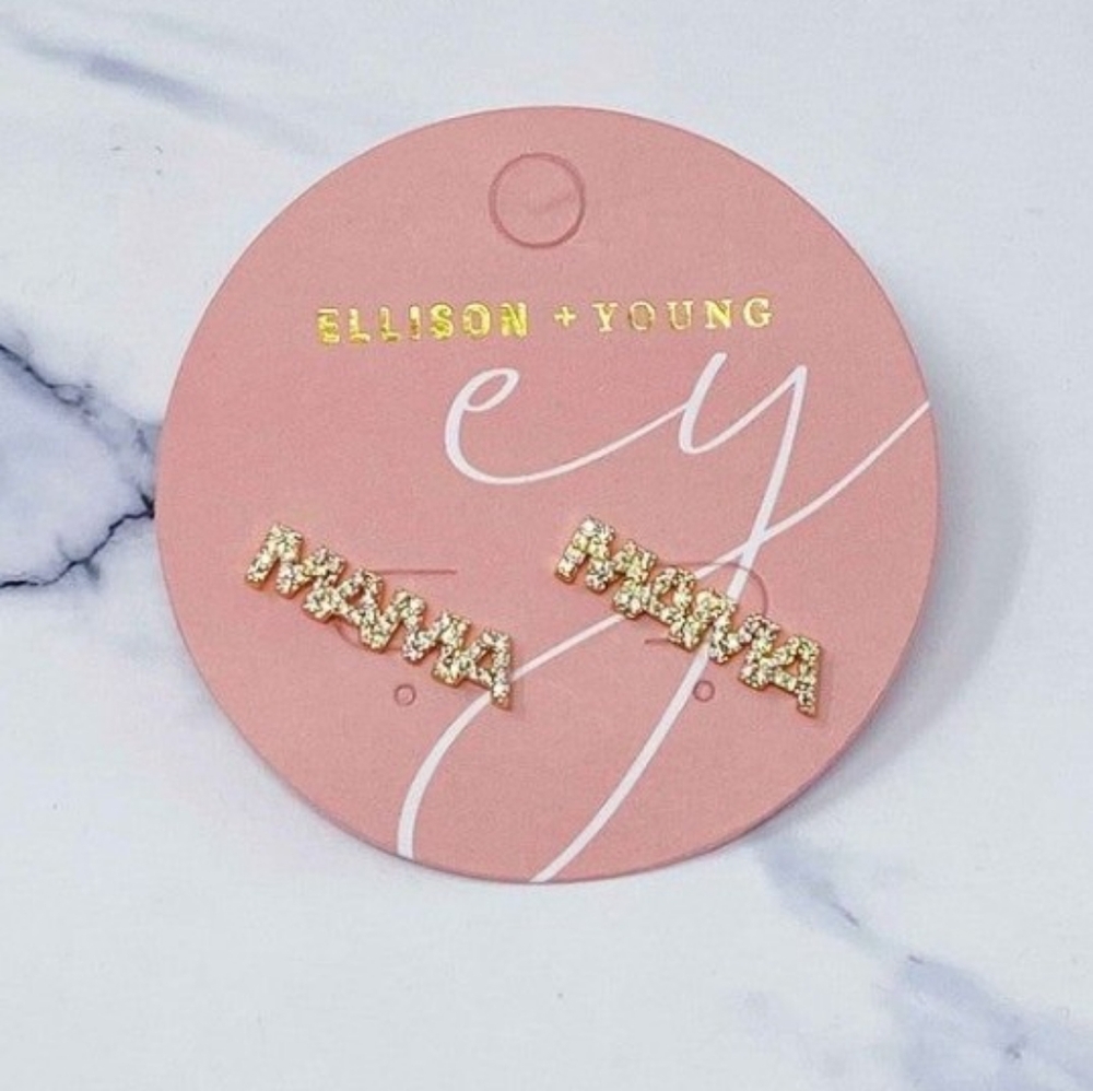 New ELLISON + YOUNG MAMA Stud Earrings